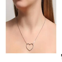 Colar Coração Slin Vazado G