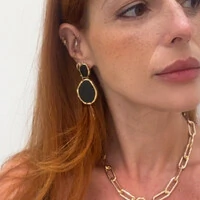 Brinco Acrílico Preto