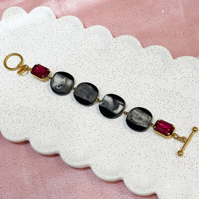 Foto Pulseira Resina e Cristal