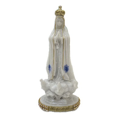 Foto Nossa Senhora de Fátima Decoupage Resina