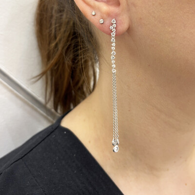 FotoBrinco Longo Correntes Zircônias