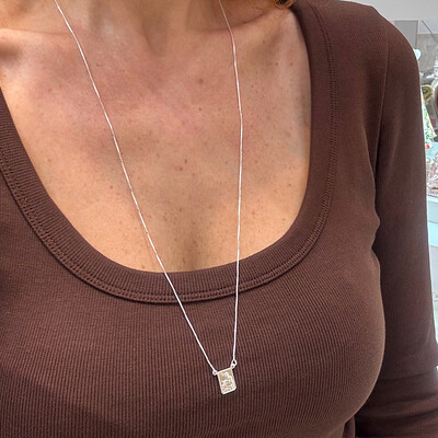 FotoEscapulário Tradicional Sagrado Coração e Nsra. do Carmo Prata 925