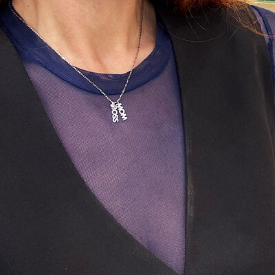 FotoColar Mom Boss Prata 925