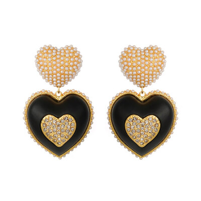 Foto Brinco Duplo Heart