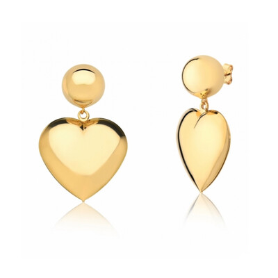 Foto Brinco Max Coração Gold