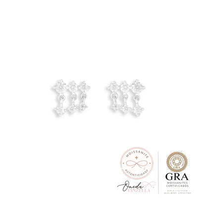 Foto Brinco Seis Pontos de Luz - Moissanite