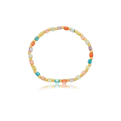 Foto Pulseira Silicone Madrepérola Candy Colors