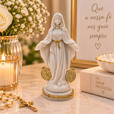 Foto Nossa Senhora Medalha Milagrosa Resina