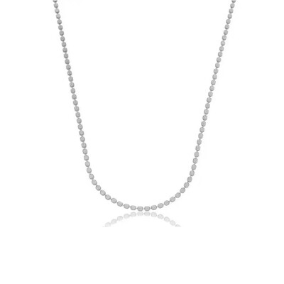 Foto Colar Mini Esferas Longo Ródio