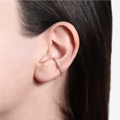 Foto Piercing Falso Cravejado Alongado - Unitário