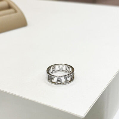 Foto Anel Faith & Love Prata 925