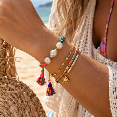 Foto Pulseira Beach Wear Neon