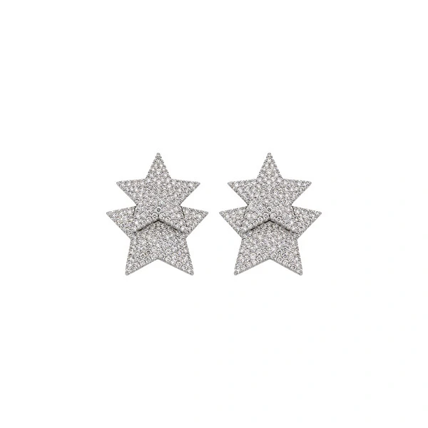 Brinco Ear Jacket Estrelas