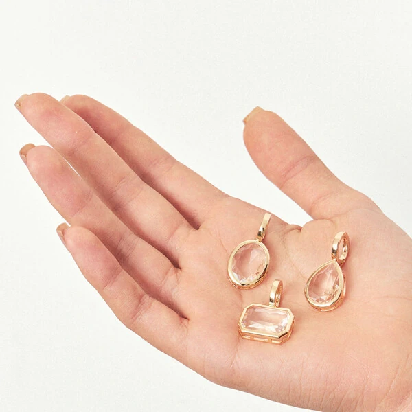 Pingente Retangular Zircônia