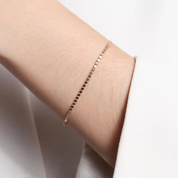 Pulseira Mini Esferas Achatadas