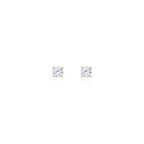 Brinco Ponto de Luz 4mm Prata 925