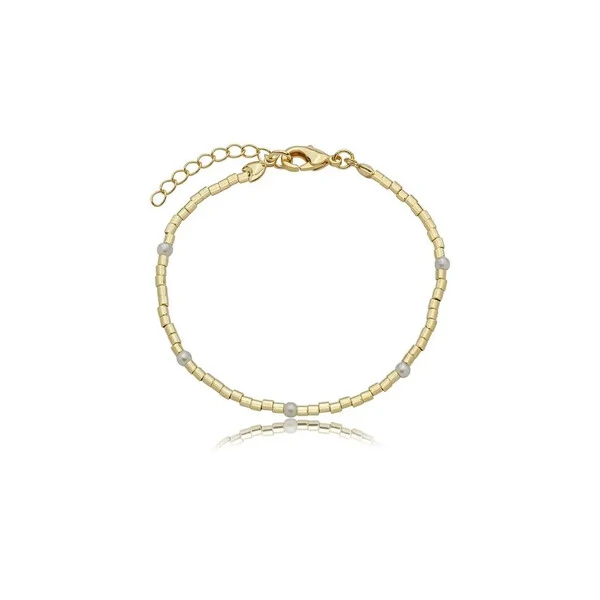 Pulseira Canutilhos e Pérolas