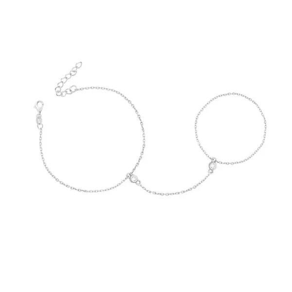 Pulseira de Mão em Prata 925