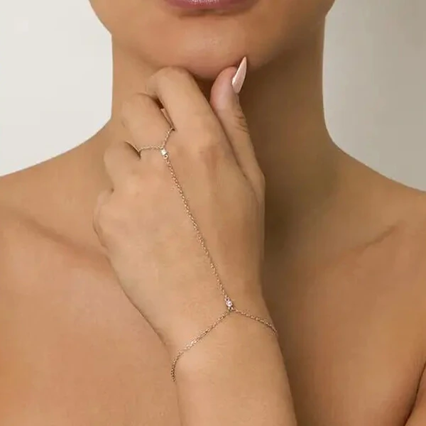 Pulseira de Mão em Prata 925