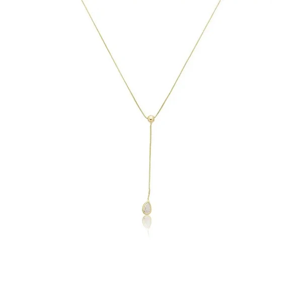 Colar Gravatinha Esfera e Gotinha