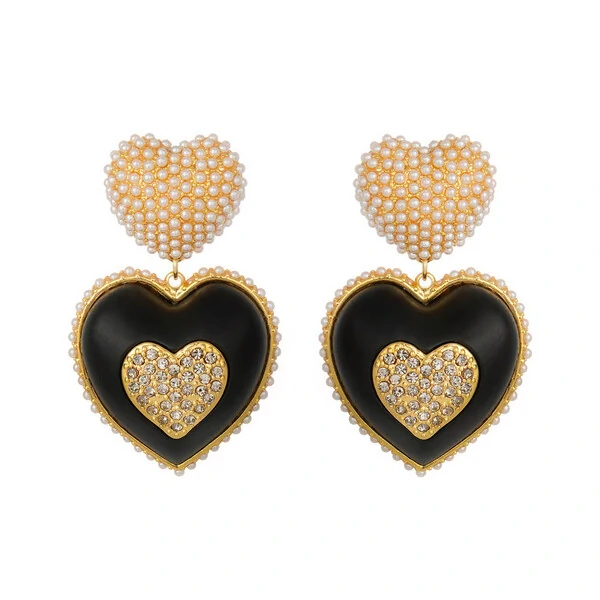 Brinco Duplo Heart