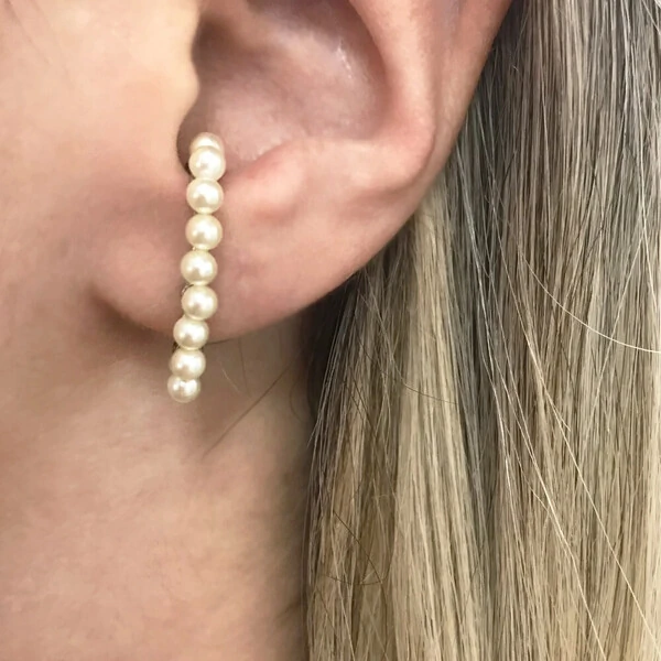 Ear Hook Pérolas Pequenas