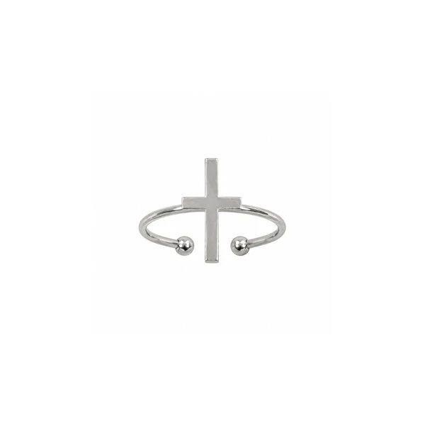 Anel Cruz Aço