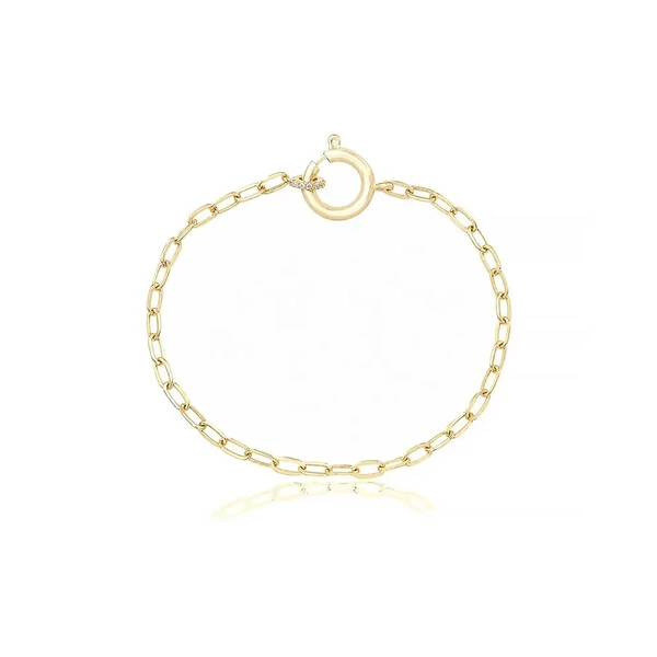 Pulseira Elos, Fecho Boia com Zircônia