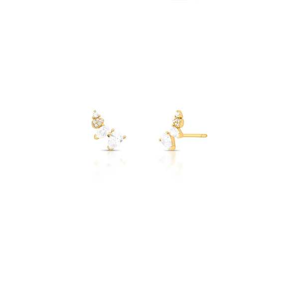 Brinco Earcuff Zircônias