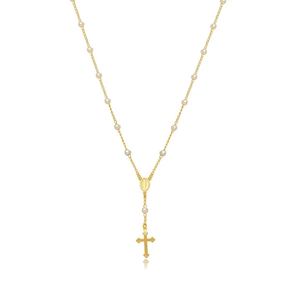 Colar Terço Pérolas