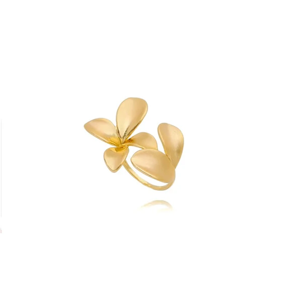 Anel Flor Escovado