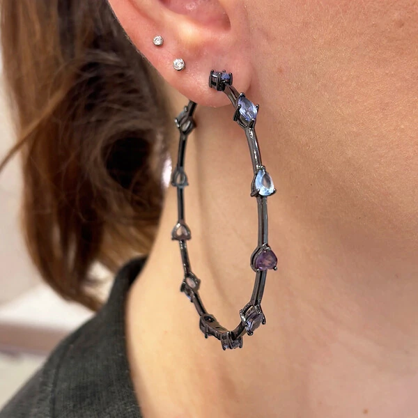 Argola com Formas Coloridas