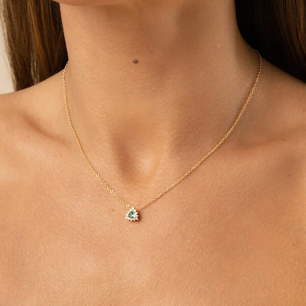 Colar Triângulo Turmalina