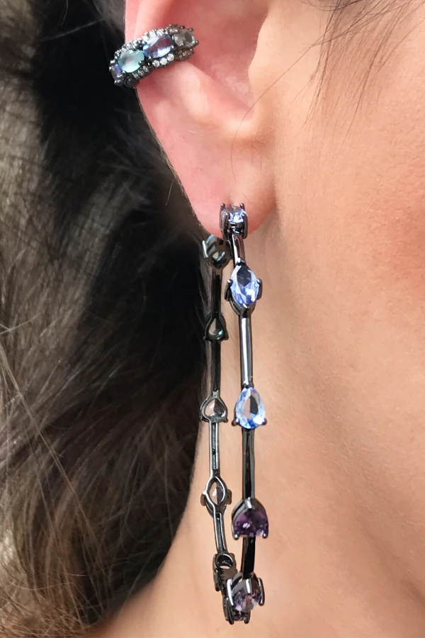 Argola com Formas Coloridas