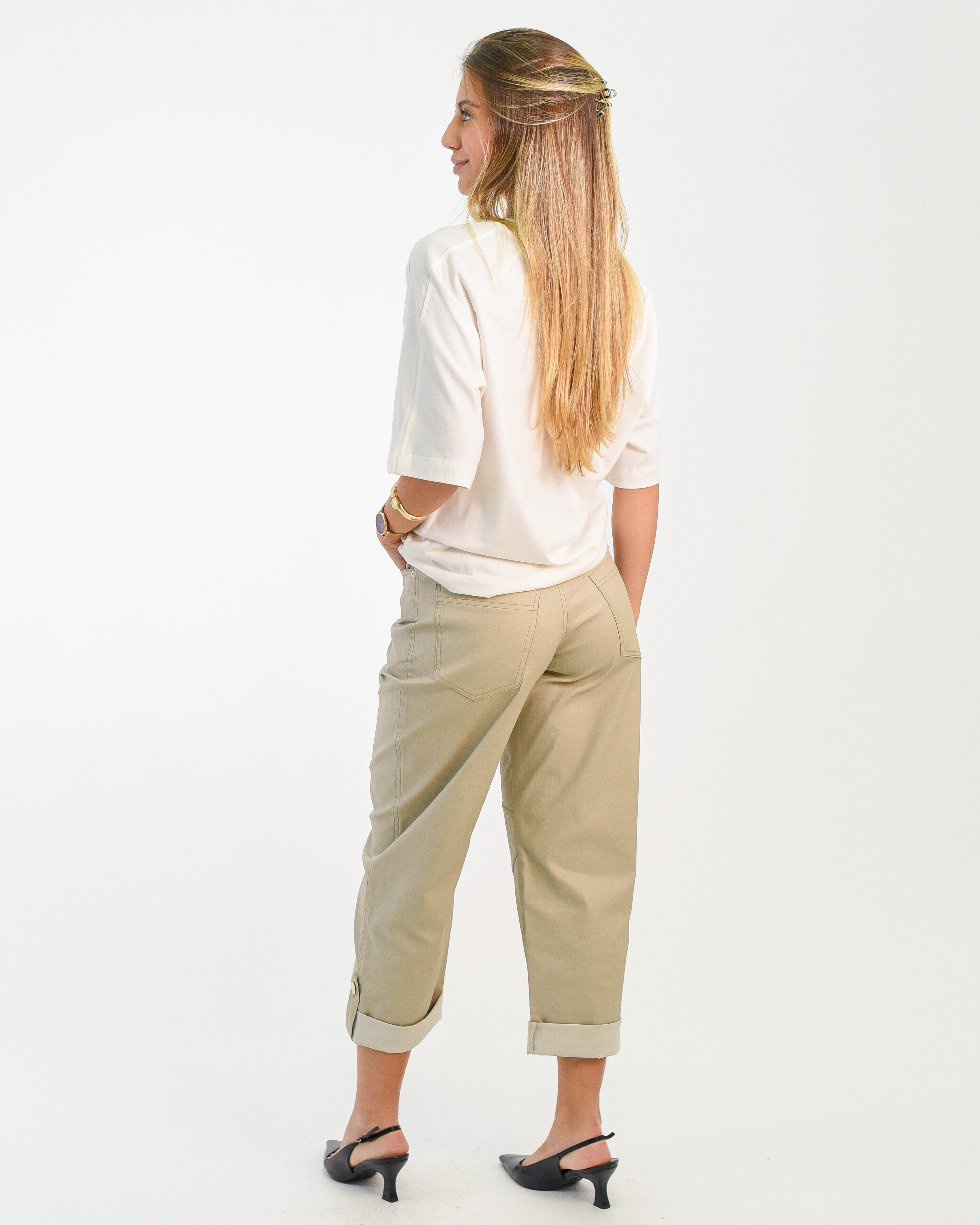 Foto Calça Resinada Barrel