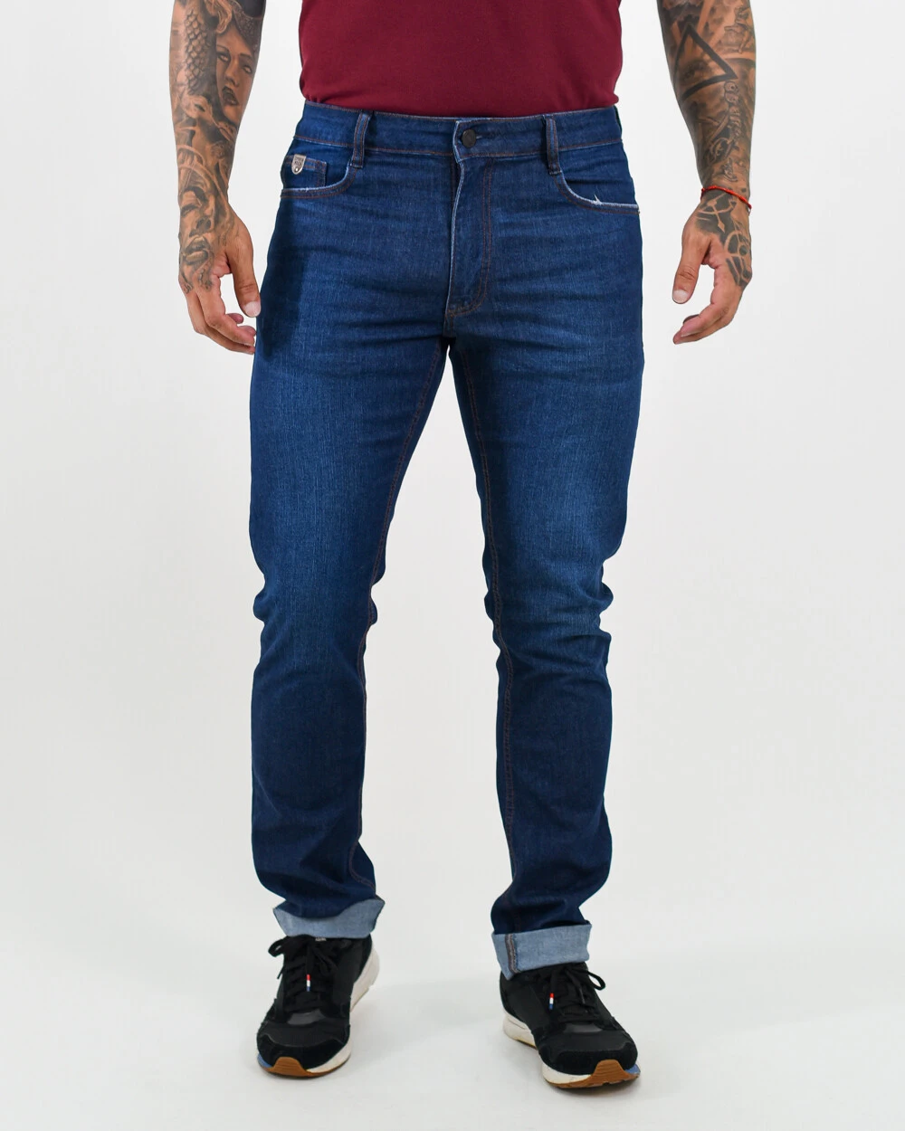 Foto Calça Masculina Slim Coroa