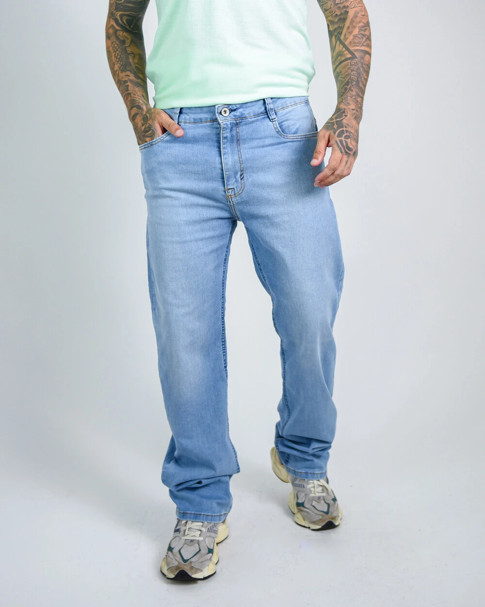 FotoCalça Masculina Skinny Recorte nos Bolsos