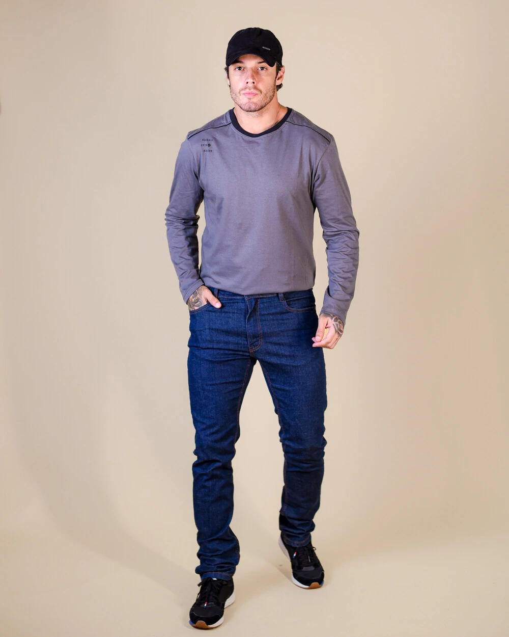 Foto Calça Masculina Slim Amaciada