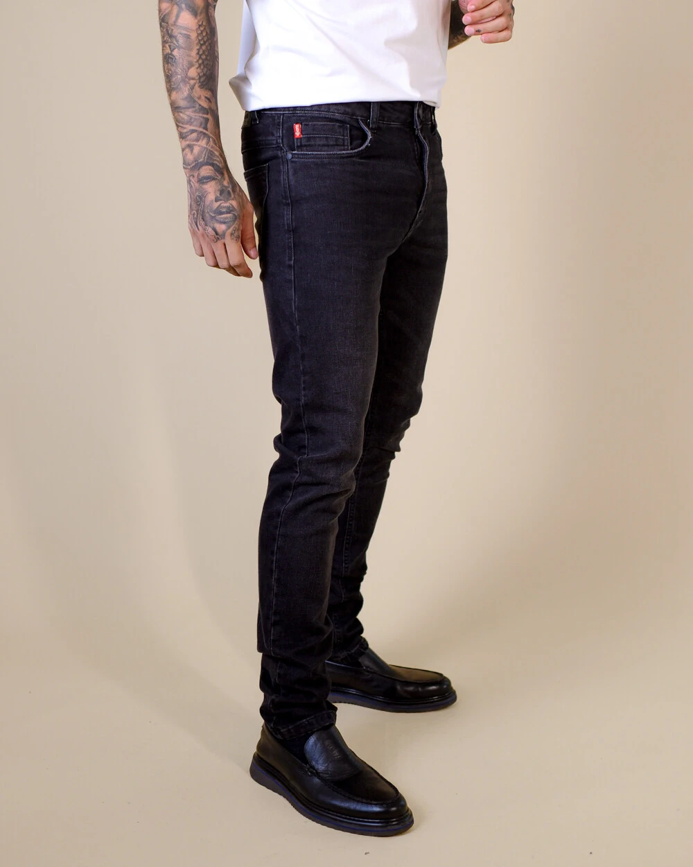 Foto Calça Masculina Black Jeans