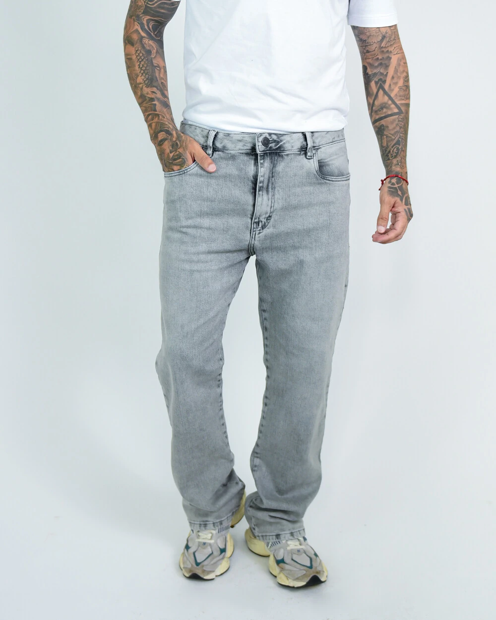 FotoCalça Masculina Dad Jeans Cinza