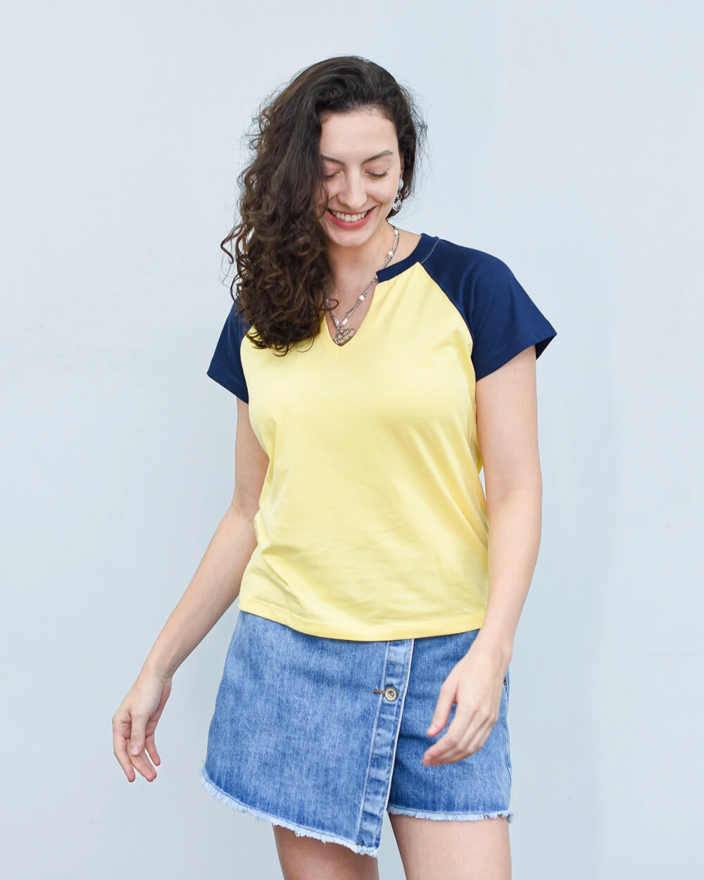 Foto Camiseta Manga Raglan