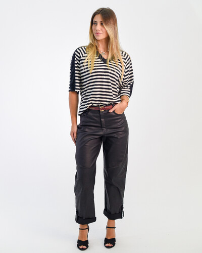 Foto Calça Resinada Barrel