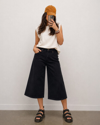 Foto Pantacourt Jeans Black Operarock