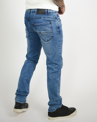 FotoCalça Jean Slim Recorte nos Bolsos