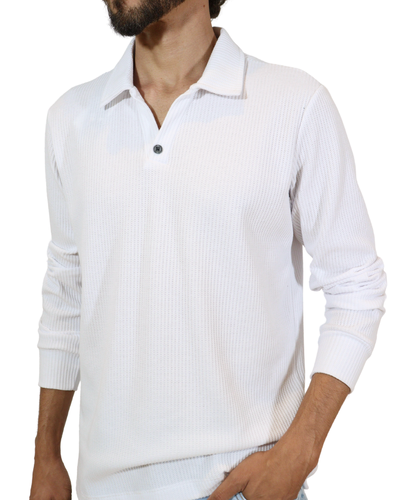 FotoPolo Manga Longa V Neek