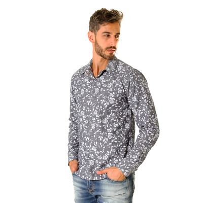 FotoCAMISA OPERA ROCK MANGA LONGA FLORES