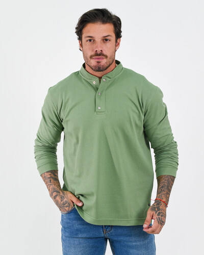 Foto Camiseta Henley Manga Longa