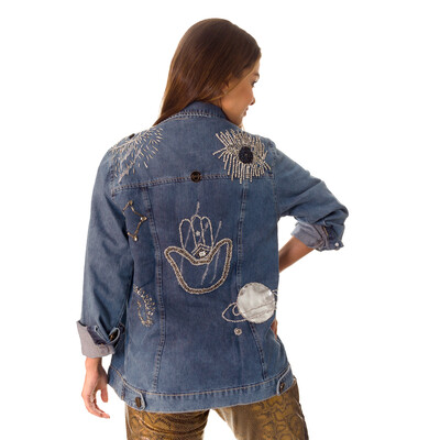 FotoJaqueta Jeans Operarock Max Bordada