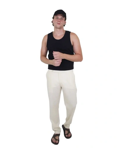 Foto Calça Masculina Linho Cós Passante