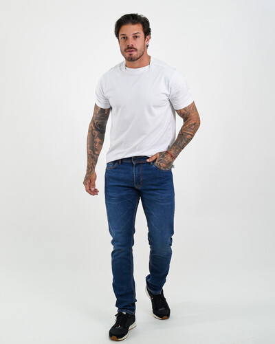 Foto Calça Masculina Skinny Escura